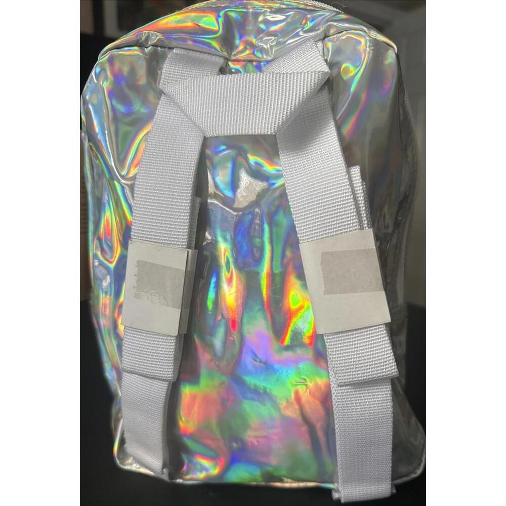Dickies | Silver Iridescent Holographic Mini Festival Backpack - Picture 3 of 10
